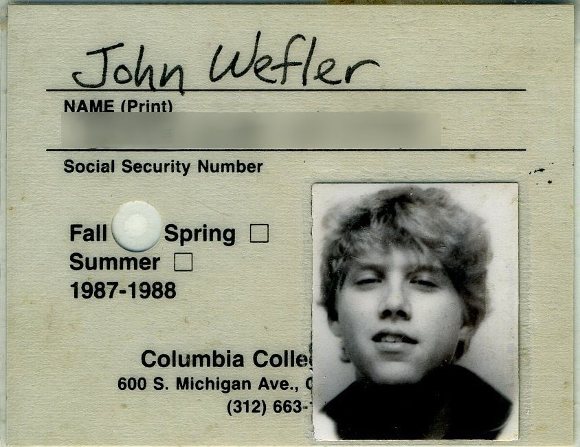 Columbia College Id Card 1987