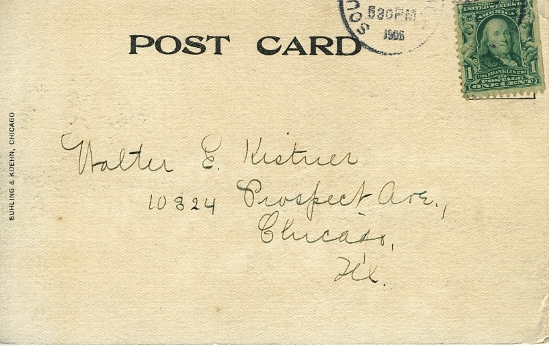 Eastland postcard front and back